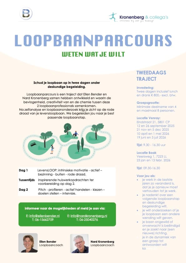 Flyer Loopbaanparcours 2026